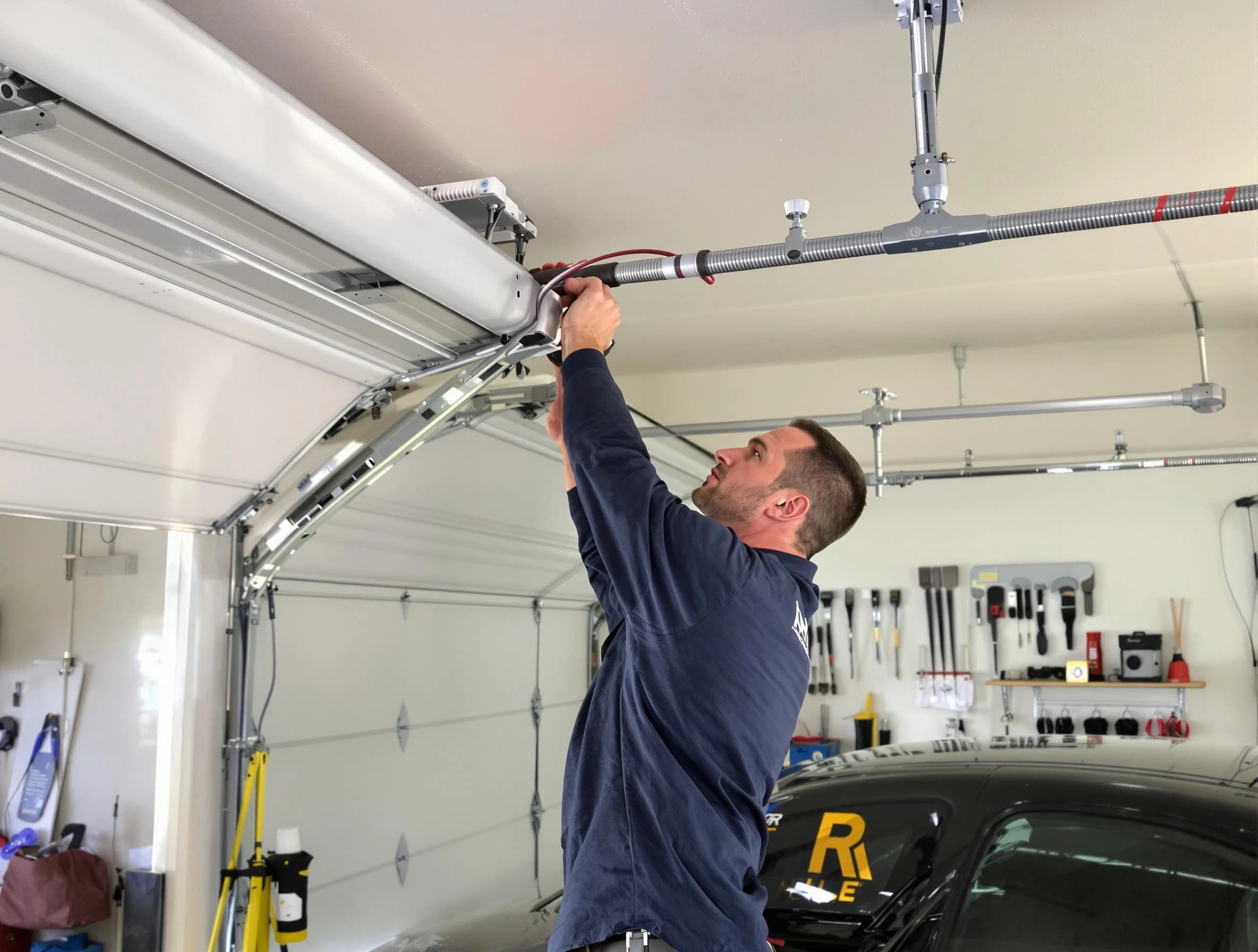 Fountain Hills Garage Door Repair technician performing garage door cable repair in Fountain Hills