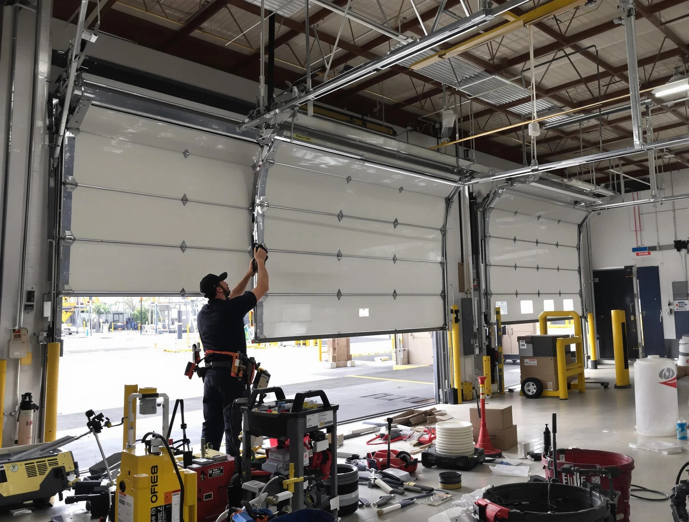 Fountain Hills Garage Door Repair technician performing commercial garage door repair in Fountain Hills