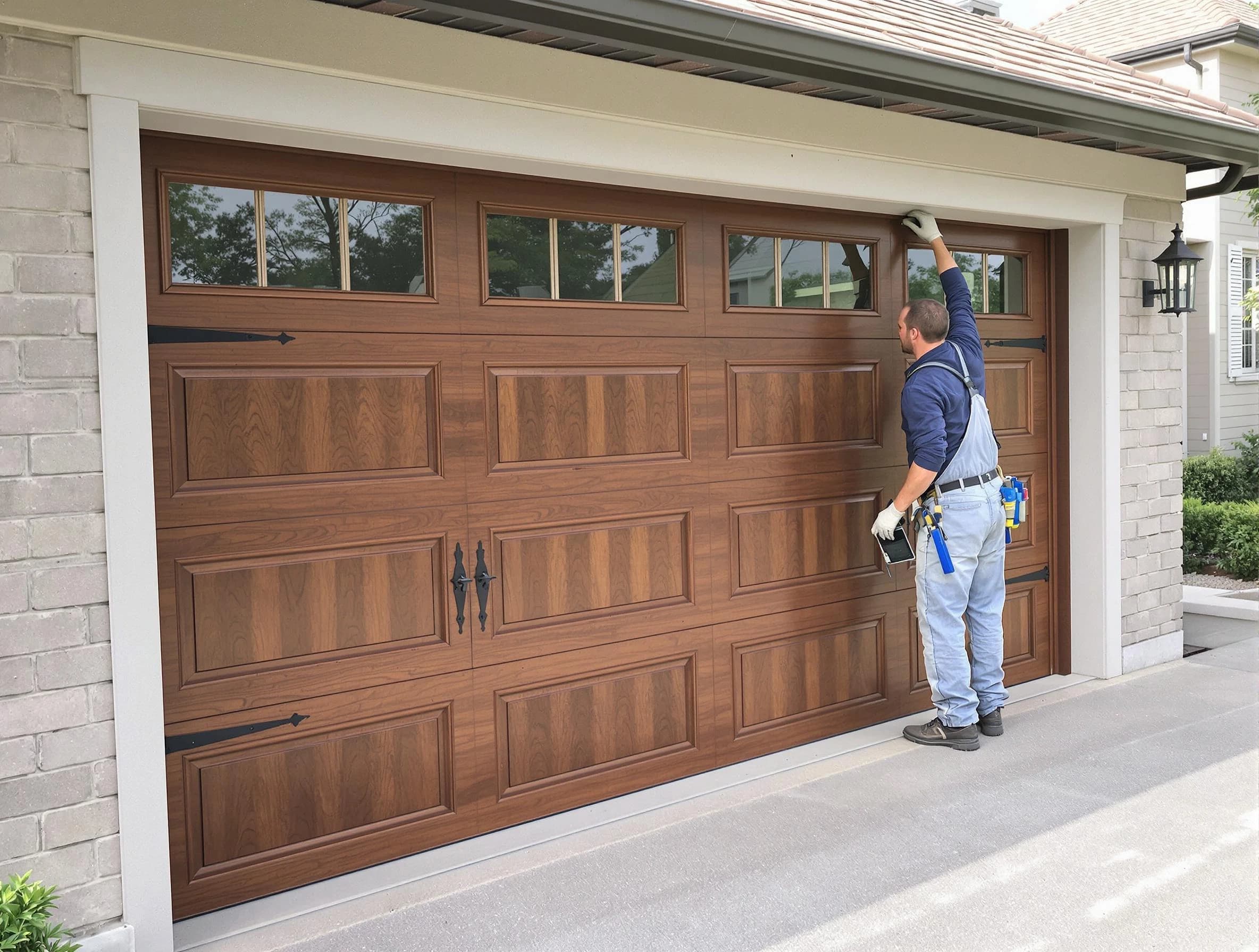 Custom garage door showcase by Fountain Hills Garage Door Repair in Fountain Hills