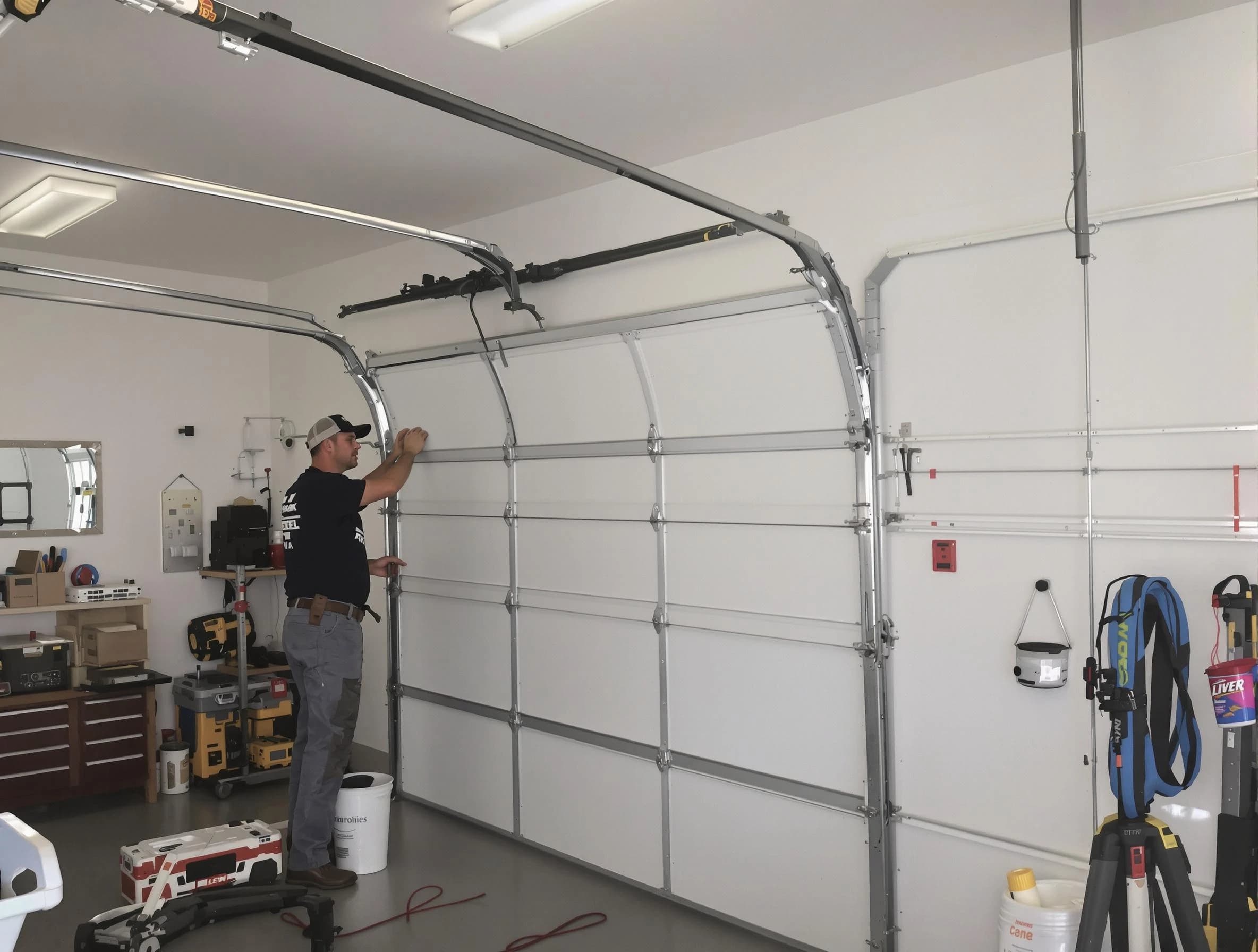 Fountain Hills Garage Door Repair team installing new garage door in Fountain Hills