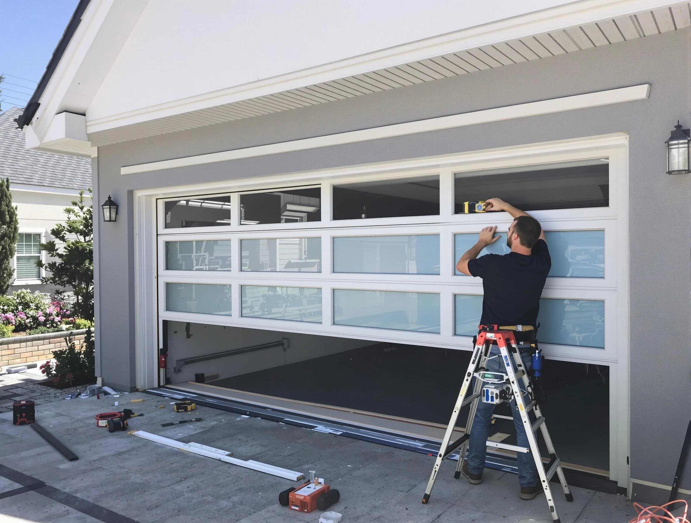 Fountain Hills Garage Door Repair team performing garage door replacement in Fountain Hills