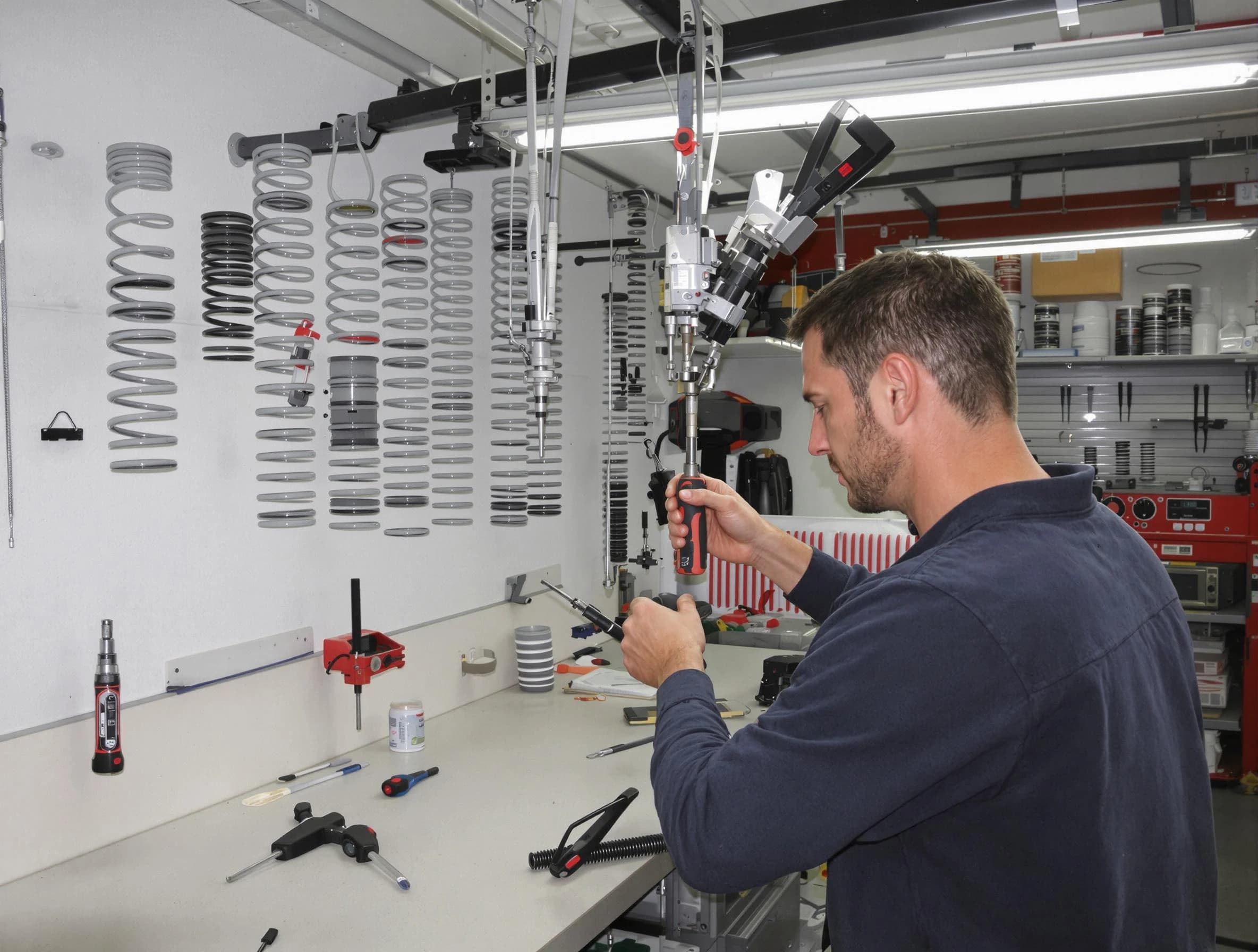 Fountain Hills Garage Door Repair safety certified technician performing precision spring replacement in Fountain Hills